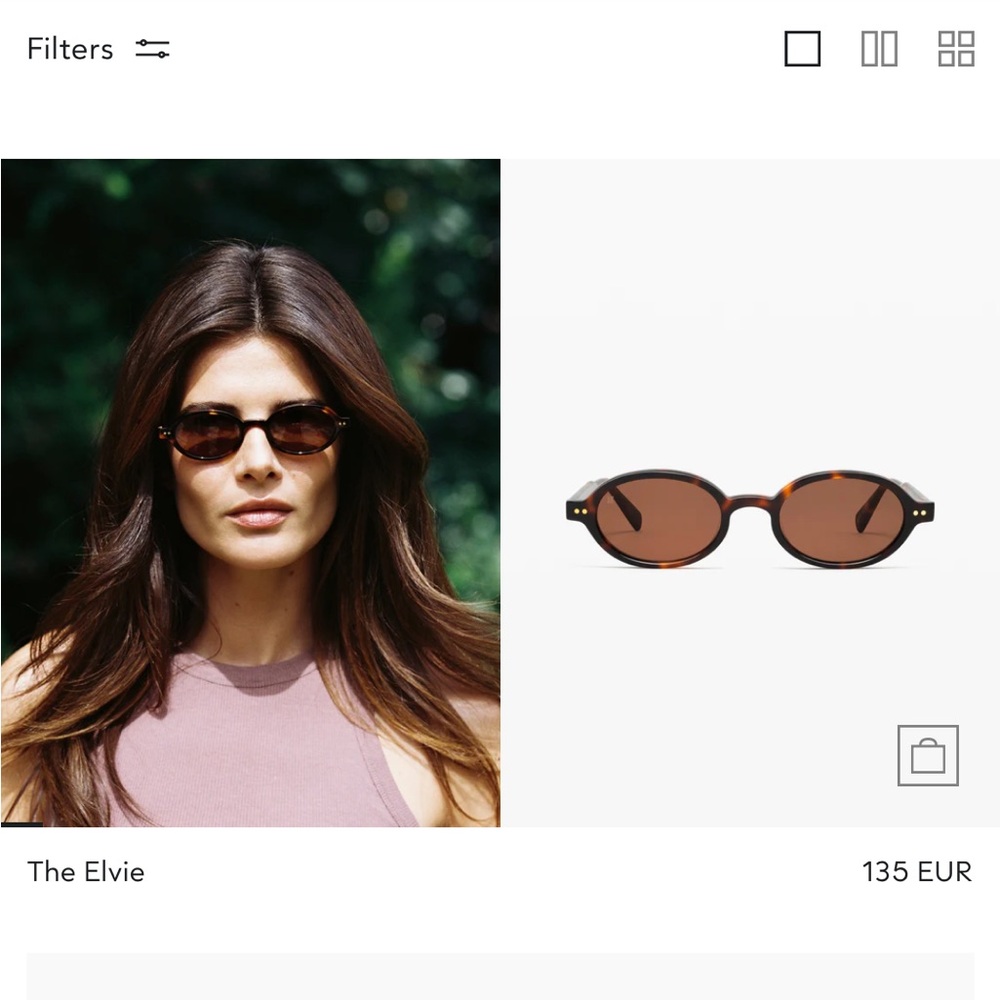Jimmy fairly elvie and Brown Oval Sunglasses
